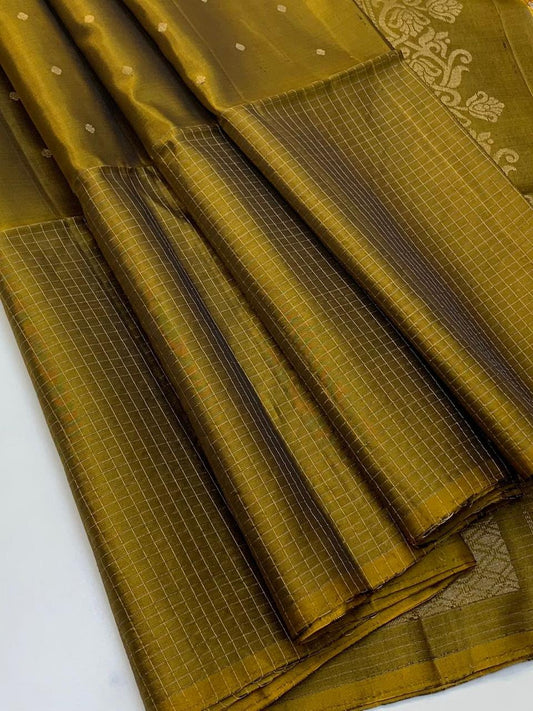 KANCHIPURAM JAQUARD BORDER SOFT SILK SAREES