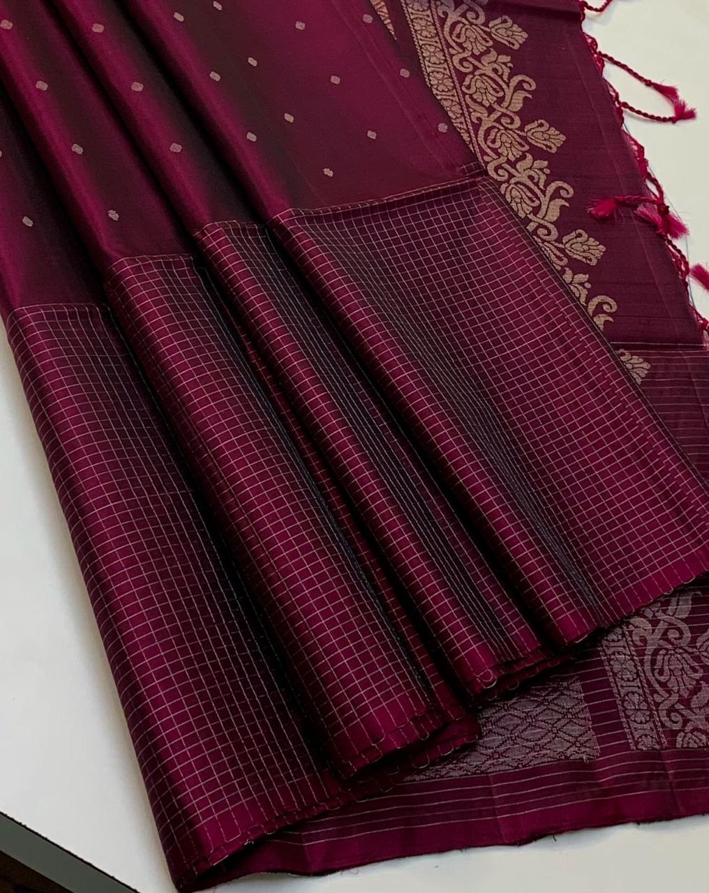 KANCHIPURAM JAQUARD BORDER SOFT SILK SAREES
