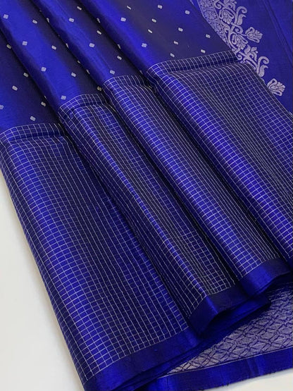 KANCHIPURAM JAQUARD BORDER SOFT SILK SAREES