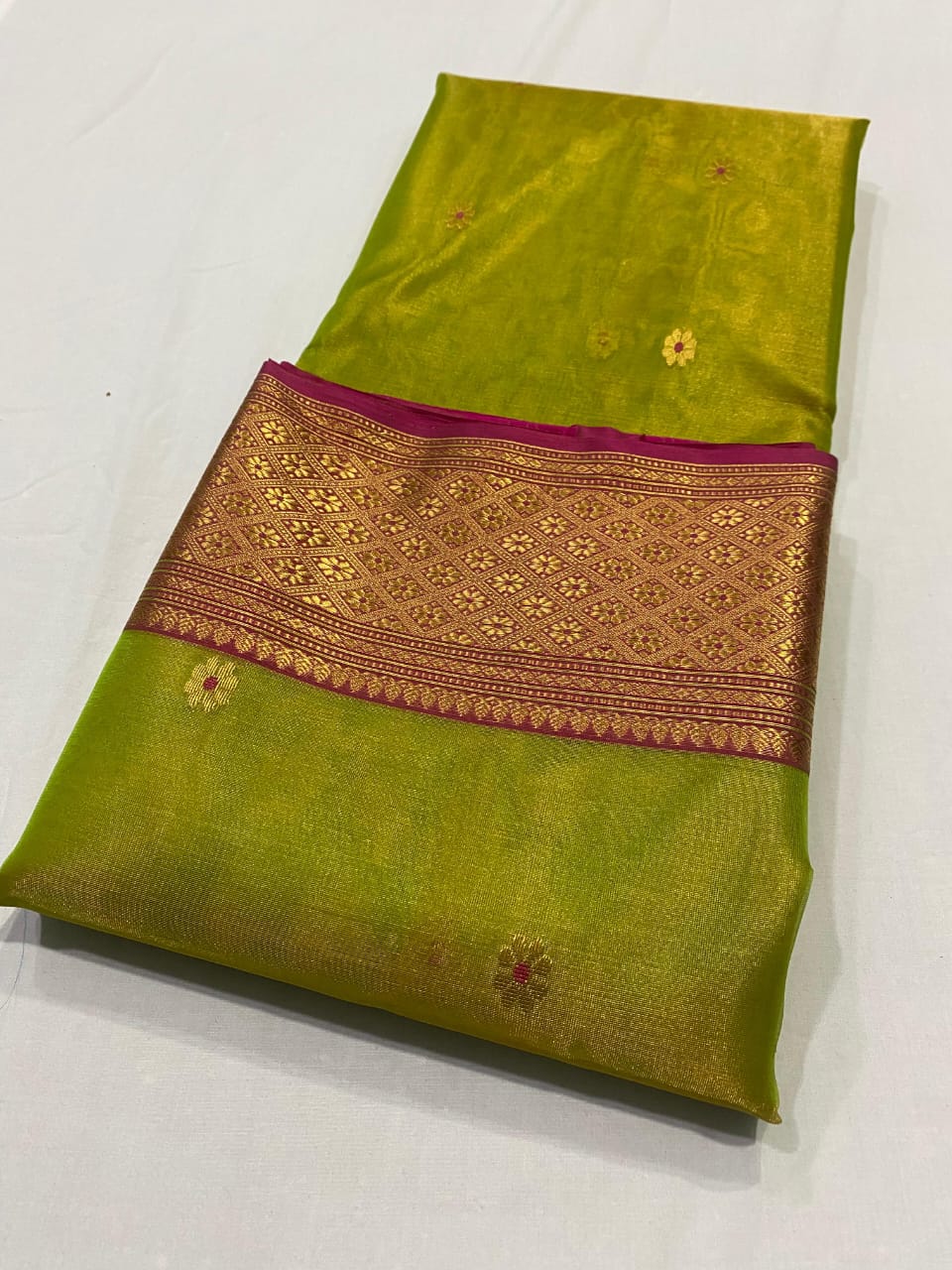 CHANDERI SAREE TISSUE KATAN SILK