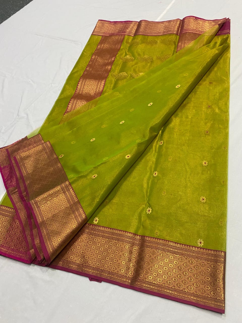 CHANDERI SAREE TISSUE KATAN SILK