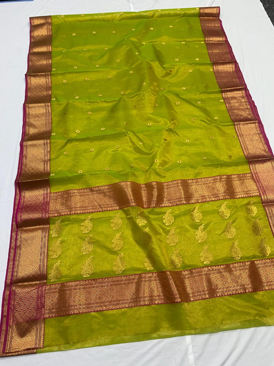 CHANDERI SAREE TISSUE KATAN SILK