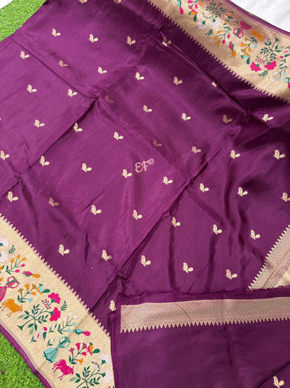 PAITHANI MUNGA CRAPE SILK SAREE