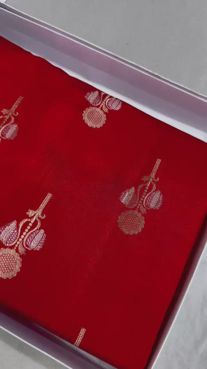 BANARASI PURE CHINYA SILK SAREE